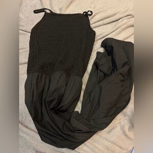 Universal thread black long dress sz M nwot